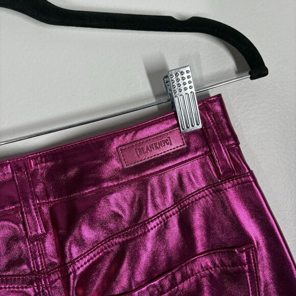 BLANKNYC X Free People Women 25 Pink First Blush Vegan Leather Franklin Pant NWT - Picture 9 of 15